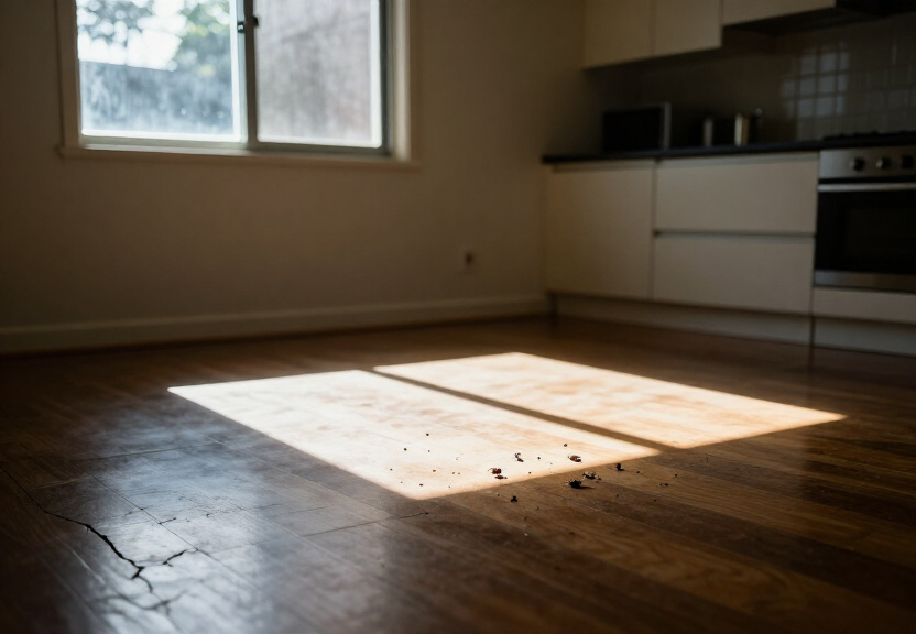 Termite damage in a Huntingwood home before treatment